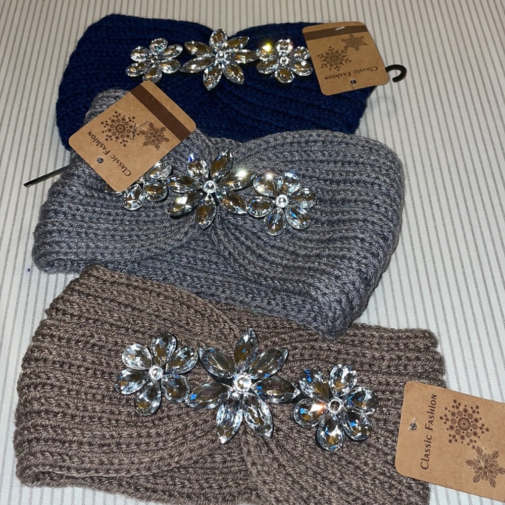 3 Women headband with Rhinestone